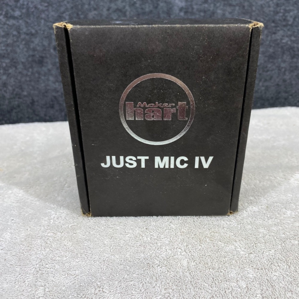 Maker Hart Just Mic IV 4-Channel Microphone Mixer Phantom Power USB Audio Black